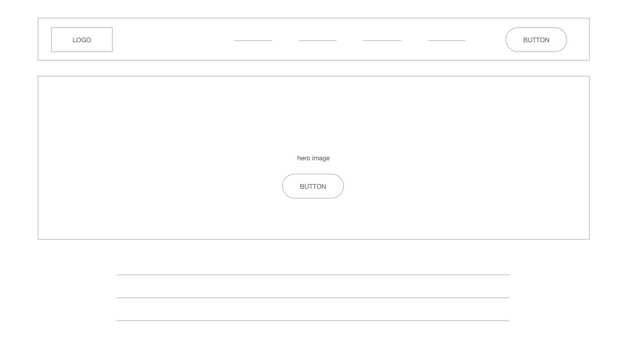 Early wireframe for Vital Aging Network homepage showing page structure and navigation hierarchy